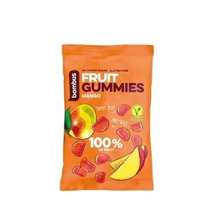 Ovocné cukríky - 100 % mango BOMBUS 35 g