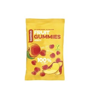 Ovocné cukríky - 100 % broskyňa BOMBUS 35 g