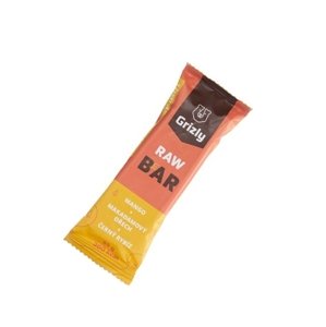 Raw bar - mango, makadam, čierna ríbezľa GRIZLY 55 g